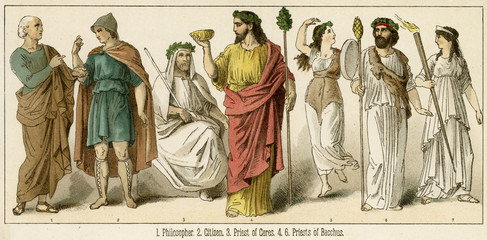 Greece - Costume. Date: circa 600 BC