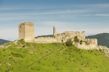 Fototapeta na wymiar Stone castle in Romania Eastern Europe 