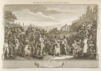 Hogarth - Industry - Idle 11. Date: 1747
