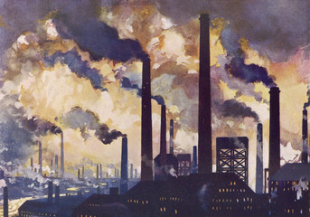 Industry - Factories. Date: circa 1920