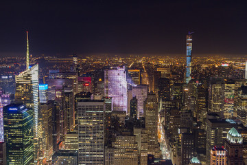 Naklejka premium NYC nocą