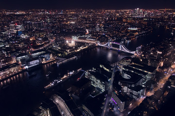 Fototapeta na wymiar London Skyline Night