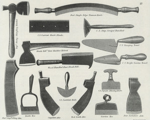 Tools - Knives Etc - 1889. Date: 1889