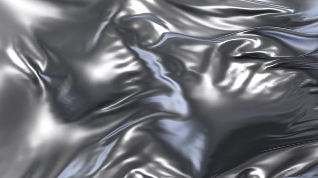 Animation of silver fabric