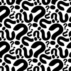 seamless question pattern and background vector illustration