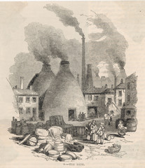 Staffs Potteries - 1852. Date: 1852