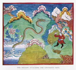 Myth - Mythology - Tibetan Dragon