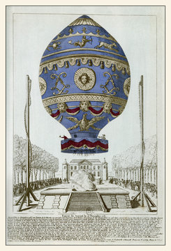 Montgolfier - Manned. Date: 21st November 1783