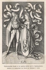 German Couple 1475. Date: circa 1475