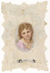 Valentine Card. Date: circa 1870