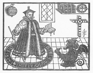 Dr Faustus Frontispiece. Date: 1636