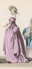 Fototapeta na wymiar Frenchwoman 1789. Date: 1789