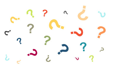 Viele bunte Fragezeichen - Helpdesk