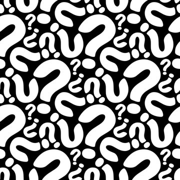 seamless question pattern and background vector illustration