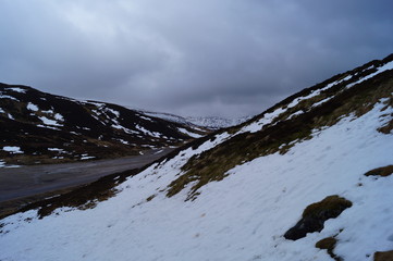 Fototapeta na wymiar Scotland Snow 