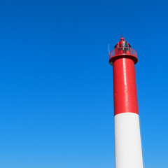 Red and white lighthouse