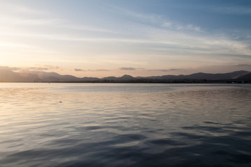 Fototapeta premium View of a sea in Santiago de Cuba, Cuba