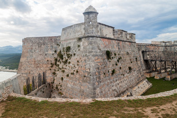 Fototapeta na wymiar Castle San Pedro de la Roca del Morro, Santiago de Cuba, Cuba