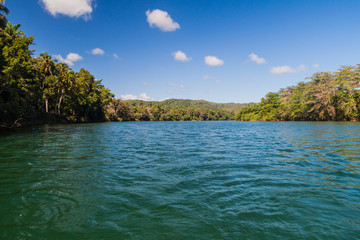Fototapeta na wymiar Mouth of Rio Toa river near Baracoa, Cuba