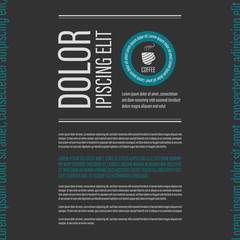 Fototapeta premium Cafe coffee banner
