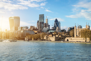 Fototapeta premium Dzielnica finansowa Londynu