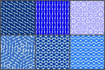 blueish pattern set
