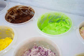 ice cream shop display