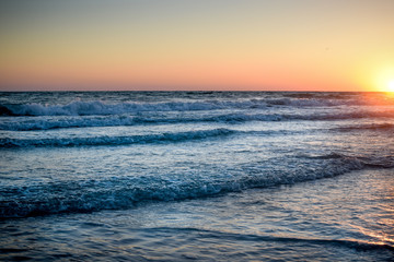 Waves at Sunset