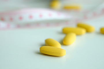 Pill of medicine concept.