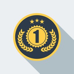 Naklejka premium cinema award first icon