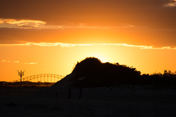 Sunset with Bridge in Background