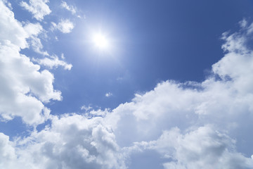 Clouds with blue sky background