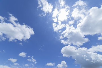 Clouds with blue sky background