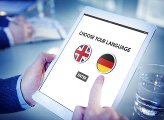 Language Dictionary English German Concept
