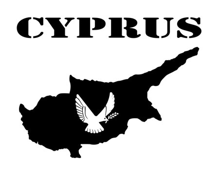 Symbol of Cyprus and map