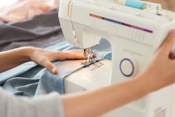 Sewing on machine