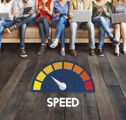 Internet Speed Test Software Concept