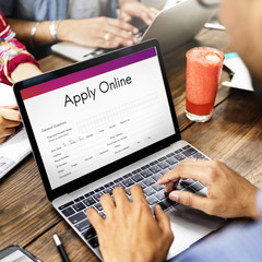 Apply Online Application College Form Concept