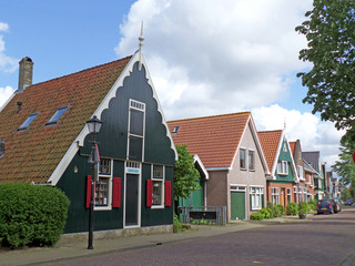 Fototapeta na wymiar Impressive Small Dutch Town of Zaandam, The Netherlands 