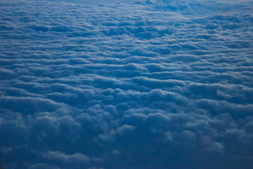 Photo of clouds seen from above texture