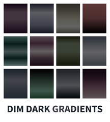 Dim dark gradients