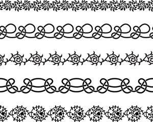 Seamless decorative borders