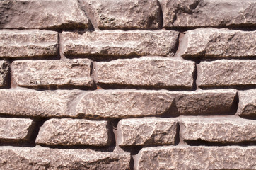 New decorative red cladding slabs closeup