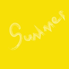 Summer on a yellow background