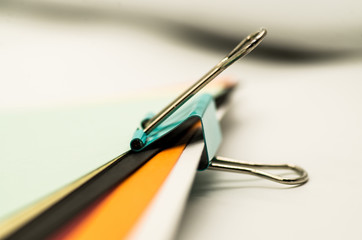 colorful paper clips