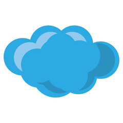 isolated big cloud icon vector illustration graphic design