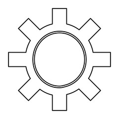 isolated gear tool icon vector illustration graphic design