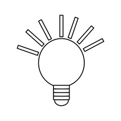 isolated energy bulb icon vector illustration graphic design