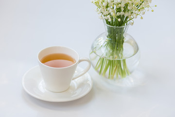 Morning tea with lilies of the valley