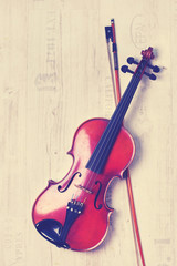 Plakat Musikinstrument Geige